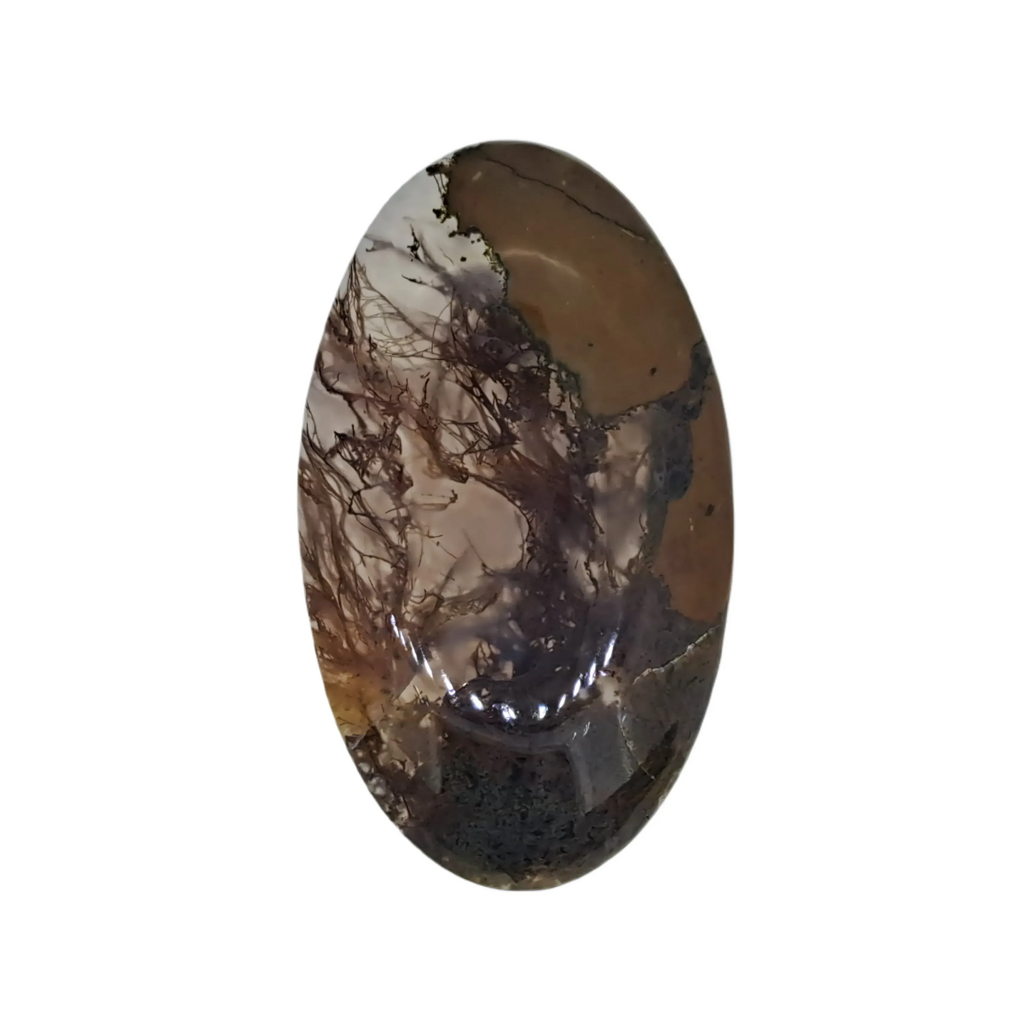 Priday Plume Agate Cabochon 36.6ct