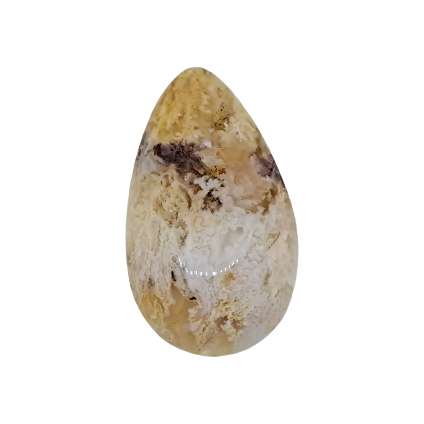 Regency Rose Plume Agate Cabochon 38.9ct