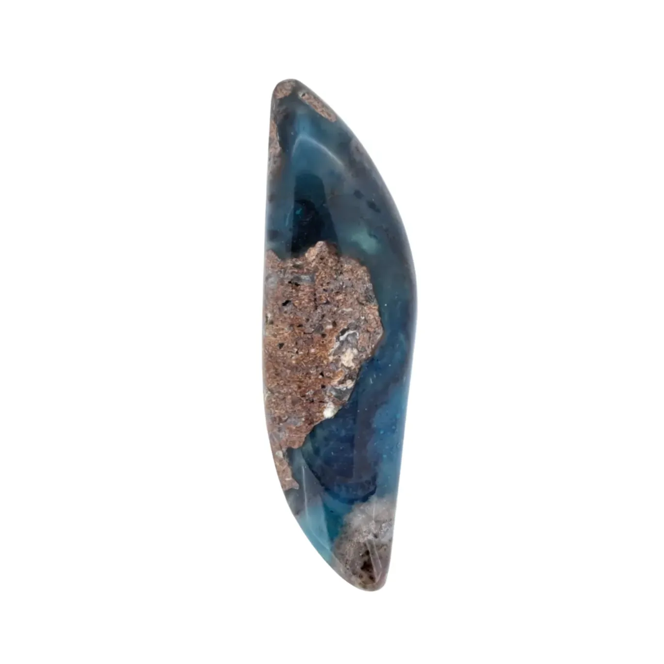 Needles Blue Agate Cabochon 33ct