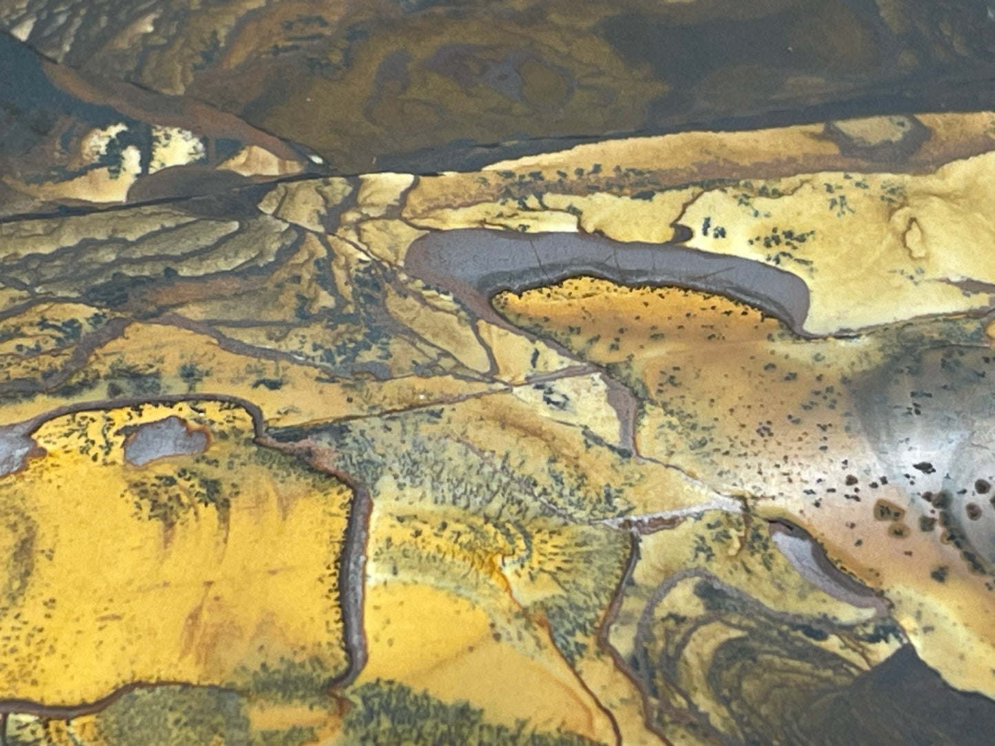Blue Deschutes Jasper Polished Slab, 120g